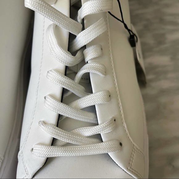 NEW ZARA WHITE CASUAL SNEAKERS - Picture 5 of 9